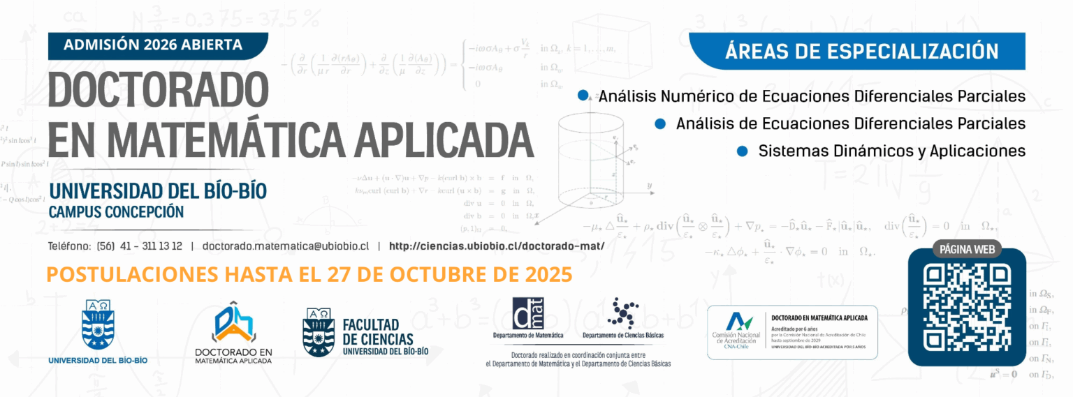 BANNER Doctorado Matemática Aplicada OCTUBRE ADMISIÓN 2026
